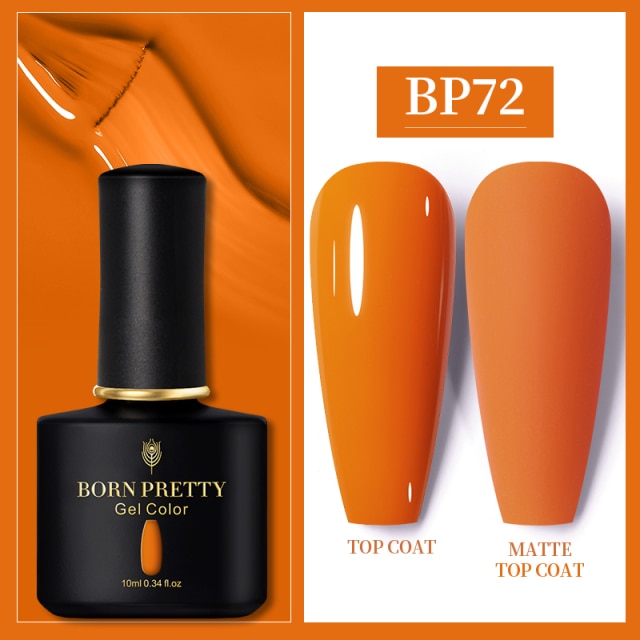 BORN PRETTY 10ml Gel Nail Polish Red Nude Nail Gel Semi Permanent Solid Nail Gel Varnish Soak Off UV Gel for Base Top Coat