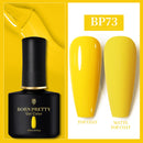 BORN PRETTY 10ml Gel Nail Polish Red Nude Nail Gel Semi Permanent Solid Nail Gel Varnish Soak Off UV Gel for Base Top Coat