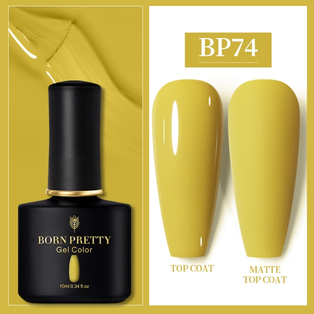 BORN PRETTY 10ml Gel Nail Polish Red Nude Nail Gel Semi Permanent Solid Nail Gel Varnish Soak Off UV Gel for Base Top Coat