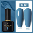 BORN PRETTY 10ml Gel Nail Polish Red Nude Nail Gel Semi Permanent Solid Nail Gel Varnish Soak Off UV Gel for Base Top Coat