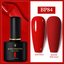 BORN PRETTY 10ml Gel Nail Polish Red Nude Nail Gel Semi Permanent Solid Nail Gel Varnish Soak Off UV Gel for Base Top Coat