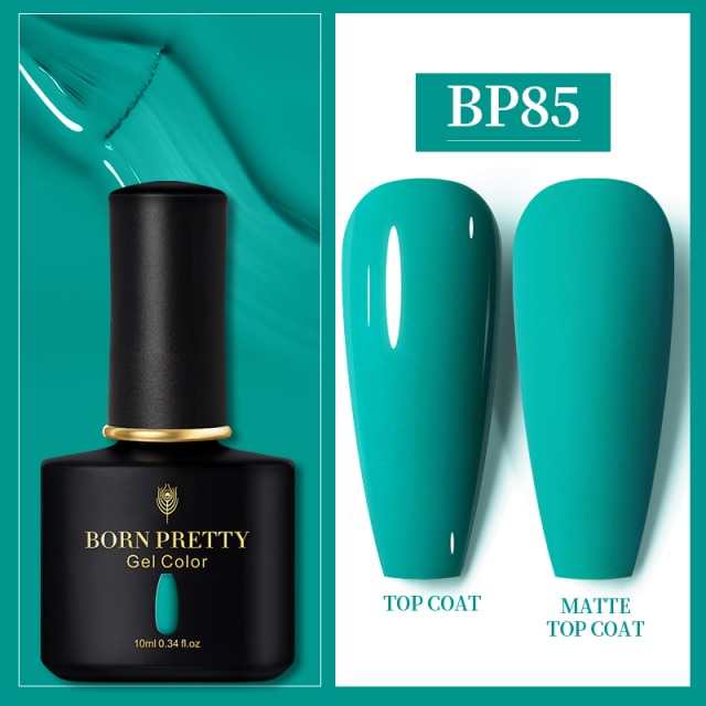 BORN PRETTY 10ml Gel Nail Polish Red Nude Nail Gel Semi Permanent Solid Nail Gel Varnish Soak Off UV Gel for Base Top Coat