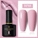 BORN PRETTY 10ml Gel Nail Polish Red Nude Nail Gel Semi Permanent Solid Nail Gel Varnish Soak Off UV Gel for Base Top Coat