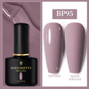 BORN PRETTY 10ml Gel Nail Polish Red Nude Nail Gel Semi Permanent Solid Nail Gel Varnish Soak Off UV Gel for Base Top Coat