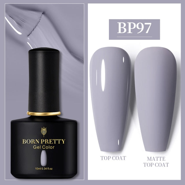 BORN PRETTY 10ml Gel Nail Polish Red Nude Nail Gel Semi Permanent Solid Nail Gel Varnish Soak Off UV Gel for Base Top Coat
