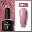 BORN PRETTY 10ml Gel Nail Polish Red Nude Nail Gel Semi Permanent Solid Nail Gel Varnish Soak Off UV Gel for Base Top Coat