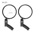 Deemount 1 Pair Bicycle Rear View Mirror Bike Cycling Wide Range Back Sight Reflector Angle Adjustable Left Right Mirrors
