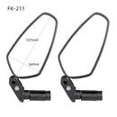 Deemount 1 Pair Bicycle Rear View Mirror Bike Cycling Wide Range Back Sight Reflector Angle Adjustable Left Right Mirrors