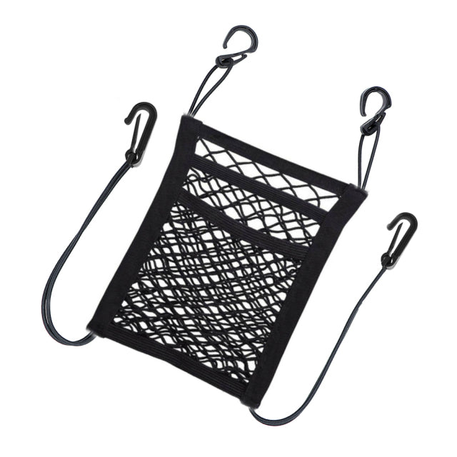 Car Storage Net Bag Organizer Holder Mesh Seat Back Hanging Trunk Luggage Hooks String Kit Off Road 4x4 Truck Auto Accessories