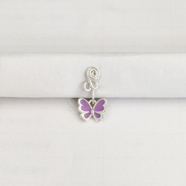 1Pc Goth Butterfly Copper Wire Spiral Fake Piercing Nose Ring Punk Gold Color Clip Nose Ring Ear Clip Cuff Body Jewelry