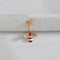 1Pc Goth Butterfly Copper Wire Spiral Fake Piercing Nose Ring Punk Gold Color Clip Nose Ring Ear Clip Cuff Body Jewelry