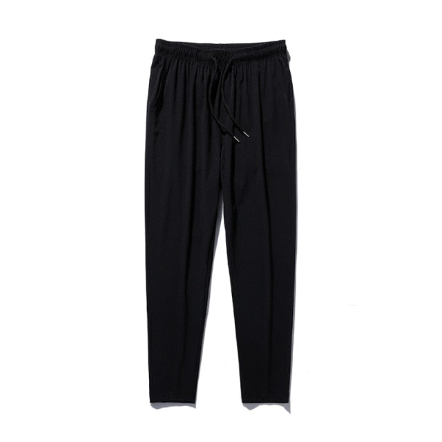 2021 Casual Pants Men Joggers Sweatpants Solid Color Elastic Waist Trousers Fitness Sportswear Fashion Summer Spring Sweatpants