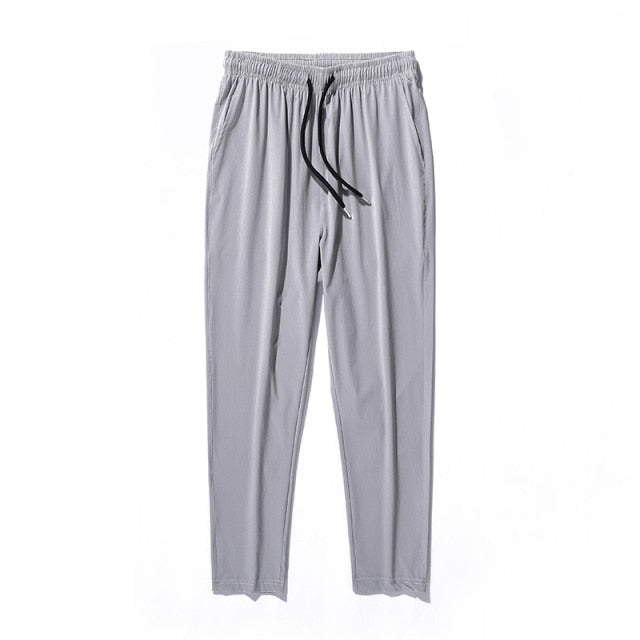 2021 Casual Pants Men Joggers Sweatpants Solid Color Elastic Waist Trousers Fitness Sportswear Fashion Summer Spring Sweatpants