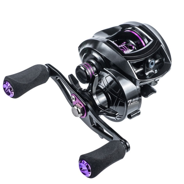 LINNHUE 2021 New Baitcasting Reel 7.2:1 High Speed 8KG Max Drag Fishing Reel For Bass in ocean environment 48 Hours Reel Fishing