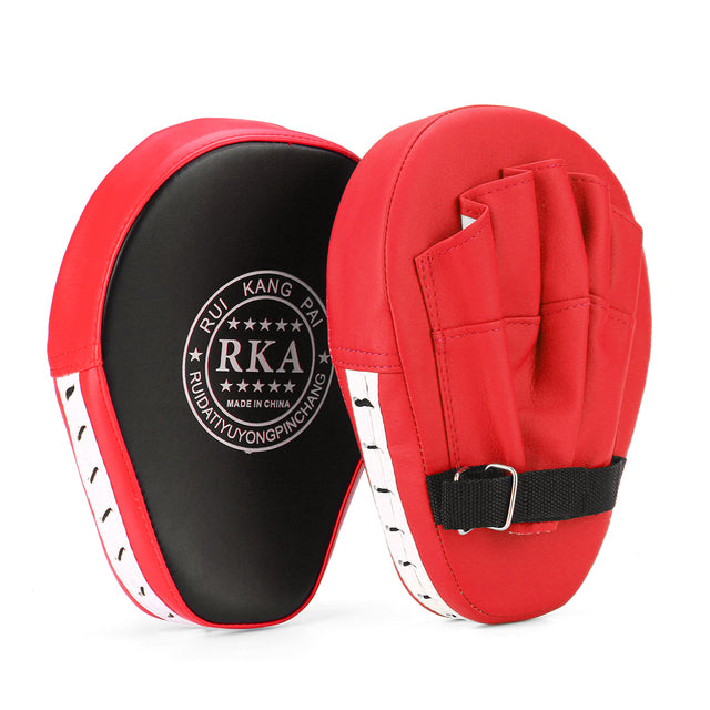 2PCS Punching Bag Boxing Pad Sand Bag Fitness Taekwondo MMA Hand Kicking Pad PU Leather Training Gear Muay Thai Foot Target