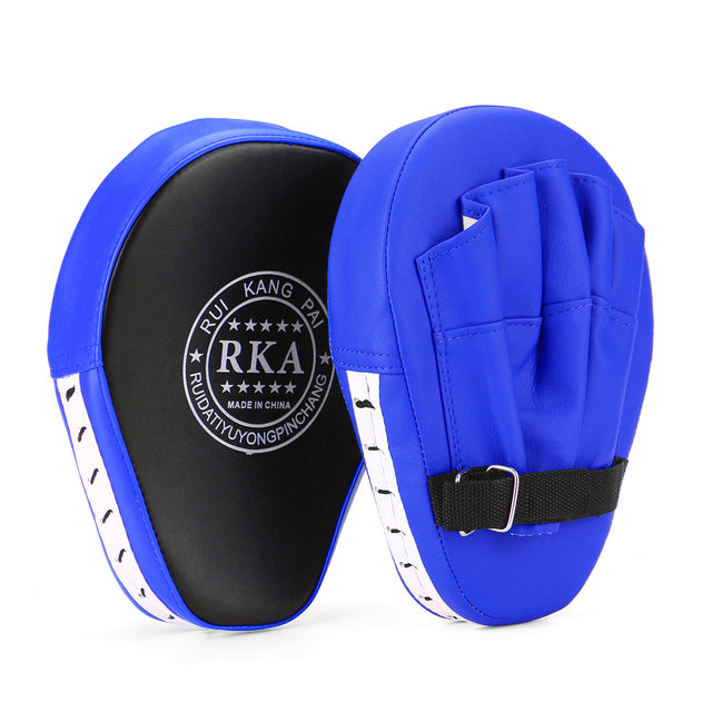 2PCS Punching Bag Boxing Pad Sand Bag Fitness Taekwondo MMA Hand Kicking Pad PU Leather Training Gear Muay Thai Foot Target