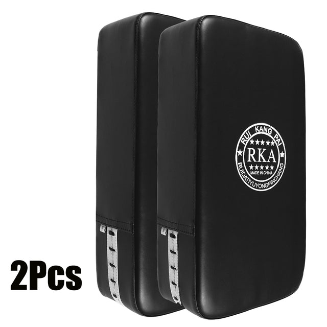 2PCS Punching Bag Boxing Pad Sand Bag Fitness Taekwondo MMA Hand Kicking Pad PU Leather Training Gear Muay Thai Foot Target