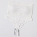 Women Bra Set Lingerie Sexy Female Seamless Underwear Brazilian Panties Bikini Set Push Up Bra Top Ribbed Strapless Bandeau Bras