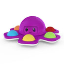Fidget Relieve Stress Toys Rainbow Push Bubble Antistress Toys Children Sensory Toy To Relieve Autism Octopus Key Chain