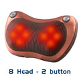 Relaxation Massage Pillow Vibrator Electric Neck Shoulder Back Heating Kneading Infrared therapy head Massage Pillow