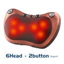 Relaxation Massage Pillow Vibrator Electric Neck Shoulder Back Heating Kneading Infrared therapy head Massage Pillow