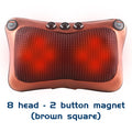Relaxation Massage Pillow Vibrator Electric Neck Shoulder Back Heating Kneading Infrared therapy head Massage Pillow