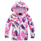 Jacket For Girls 2021 Spring Children's Flower Fleece Clothes Girls Coat Windbreaker Outerwear Kids Polar Fleece Windproof 3-12T