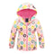 Jacket For Girls 2021 Spring Children's Flower Fleece Clothes Girls Coat Windbreaker Outerwear Kids Polar Fleece Windproof 3-12T