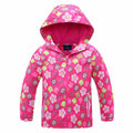 Jacket For Girls 2021 Spring Children's Flower Fleece Clothes Girls Coat Windbreaker Outerwear Kids Polar Fleece Windproof 3-12T