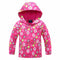Jacket For Girls 2021 Spring Children's Flower Fleece Clothes Girls Coat Windbreaker Outerwear Kids Polar Fleece Windproof 3-12T