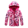 Jacket For Girls 2021 Spring Children's Flower Fleece Clothes Girls Coat Windbreaker Outerwear Kids Polar Fleece Windproof 3-12T