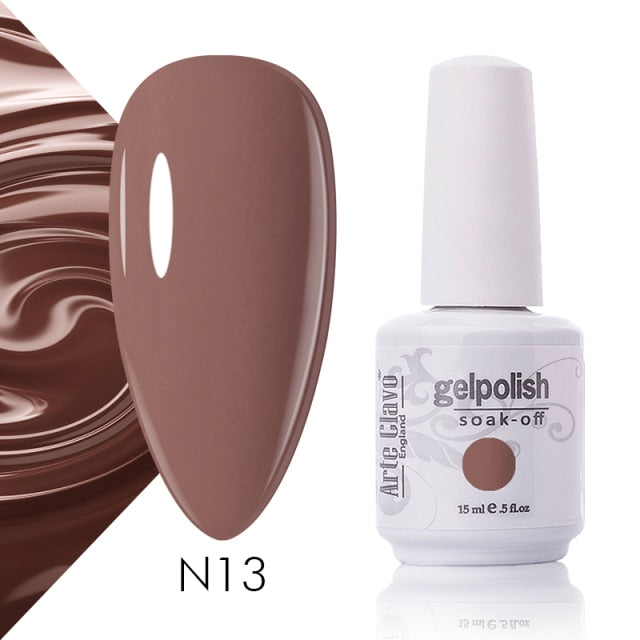 Arte Clavo 15ml Fluorescent Color Nail Gel Polish Fashion Long Lasting Nail Art Manicure LED Soak Off Neon Nail Lacqure Polish