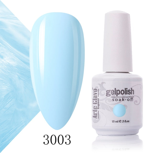 Arte Clavo 15ml Fluorescent Color Nail Gel Polish Fashion Long Lasting Nail Art Manicure LED Soak Off Neon Nail Lacqure Polish