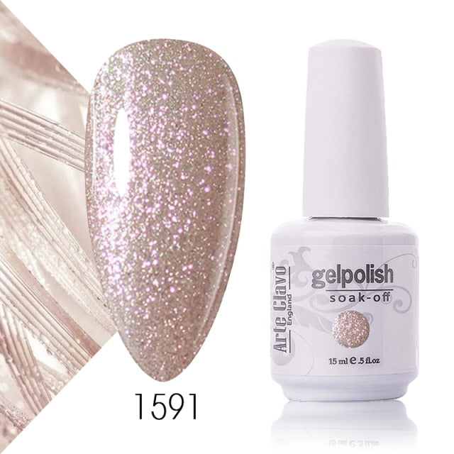 Arte Clavo 15ml Fluorescent Color Nail Gel Polish Fashion Long Lasting Nail Art Manicure LED Soak Off Neon Nail Lacqure Polish