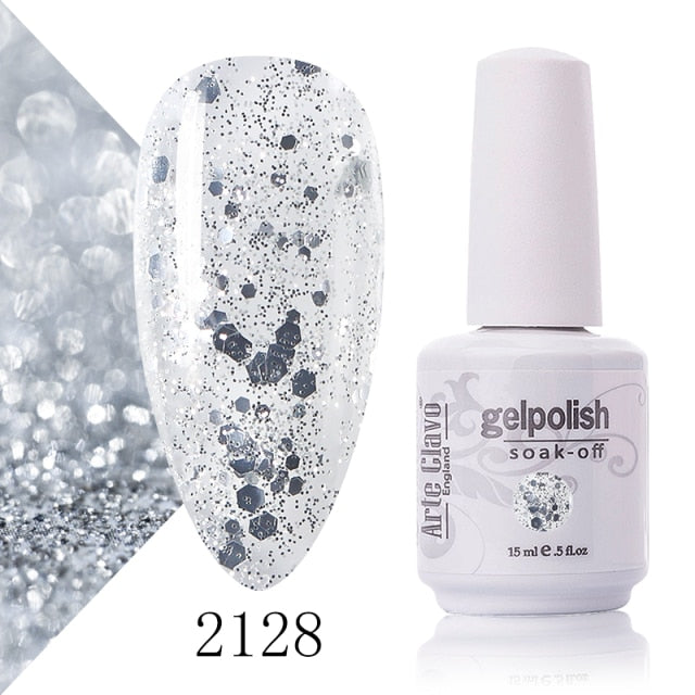 Arte Clavo 15ml Fluorescent Color Nail Gel Polish Fashion Long Lasting Nail Art Manicure LED Soak Off Neon Nail Lacqure Polish