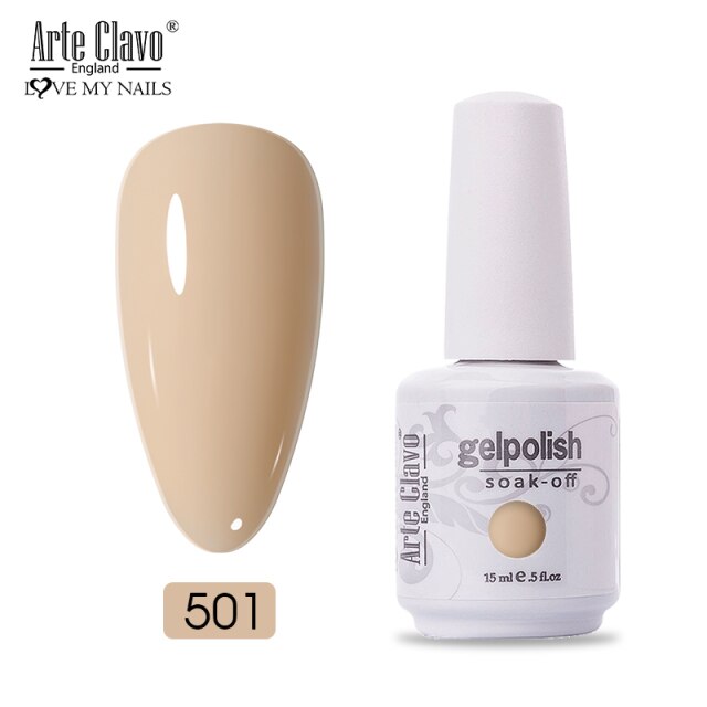 Arte Clavo 15ml Fluorescent Color Nail Gel Polish Fashion Long Lasting Nail Art Manicure LED Soak Off Neon Nail Lacqure Polish