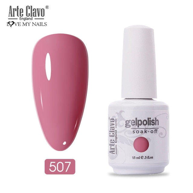 Arte Clavo 15ml Fluorescent Color Nail Gel Polish Fashion Long Lasting Nail Art Manicure LED Soak Off Neon Nail Lacqure Polish