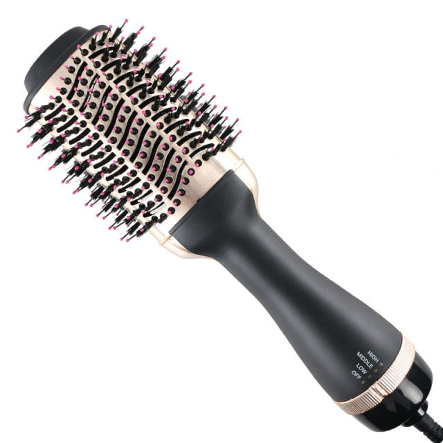 One Step Hair Dryer and Volumizer 1000W Rotating Hot Air Brush Professional Blow Dryer Comb Brush Electric Ion Blow Dryer Brush