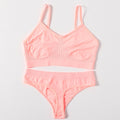 2Pcs Bra Set Lingerie Sexy Seamless Underwear Set Women Push Up Bra Panties High Waist Thong Female Brassiere Comfort Bralette