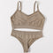 2Pcs Bra Set Lingerie Sexy Seamless Underwear Set Women Push Up Bra Panties High Waist Thong Female Brassiere Comfort Bralette