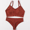 2Pcs Bra Set Lingerie Sexy Seamless Underwear Set Women Push Up Bra Panties High Waist Thong Female Brassiere Comfort Bralette
