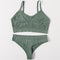 2Pcs Bra Set Lingerie Sexy Seamless Underwear Set Women Push Up Bra Panties High Waist Thong Female Brassiere Comfort Bralette