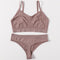 2Pcs Bra Set Lingerie Sexy Seamless Underwear Set Women Push Up Bra Panties High Waist Thong Female Brassiere Comfort Bralette