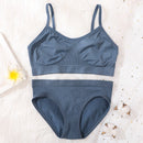 2Pcs Bra Set Lingerie Sexy Seamless Underwear Set Women Push Up Bra Panties High Waist Thong Female Brassiere Comfort Bralette