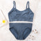 2Pcs Bra Set Lingerie Sexy Seamless Underwear Set Women Push Up Bra Panties High Waist Thong Female Brassiere Comfort Bralette