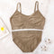 2Pcs Bra Set Lingerie Sexy Seamless Underwear Set Women Push Up Bra Panties High Waist Thong Female Brassiere Comfort Bralette