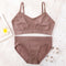 2Pcs Bra Set Lingerie Sexy Seamless Underwear Set Women Push Up Bra Panties High Waist Thong Female Brassiere Comfort Bralette