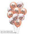 Wedding Decorations Rose Gold Bride To Be Letter Foil Ballon Bride Veil Sash Headband Bridal Shower Bachelorette Party Supplies