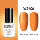 ROSALIND Gel Nail Polish of 7ml Purple Series Semi Permanent Gel Varnishes For Nail Art Need Base And Top Soak Off LED/UV Lamp