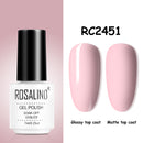 ROSALIND Gel Nail Polish of 7ml Purple Series Semi Permanent Gel Varnishes For Nail Art Need Base And Top Soak Off LED/UV Lamp